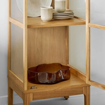 House Nordic lasikulho 29,5x24x7 cm ruskea